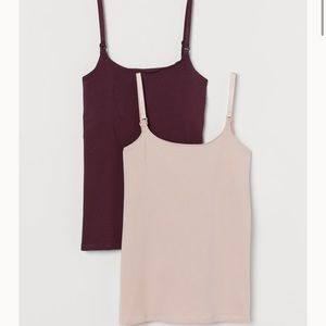 H&M NURSING MATERNITY TANK DUO